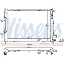 NISSENS 68811 RADIATOR WATER COOLER ENGINE COOLING 21400BB40A NEW