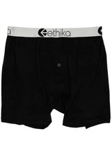 Ethika The Alternate Fit Boxer Light Black Size NWT Small