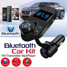 Wireless In Car Bluetooth FM Transmitter AUX Radio Adapter Handsfree USB Charger
