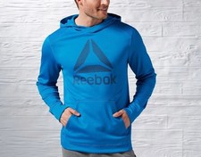 Mens Reebok Speedwick Workout Ready Fleece Pullover Hoodie Crossfit Training