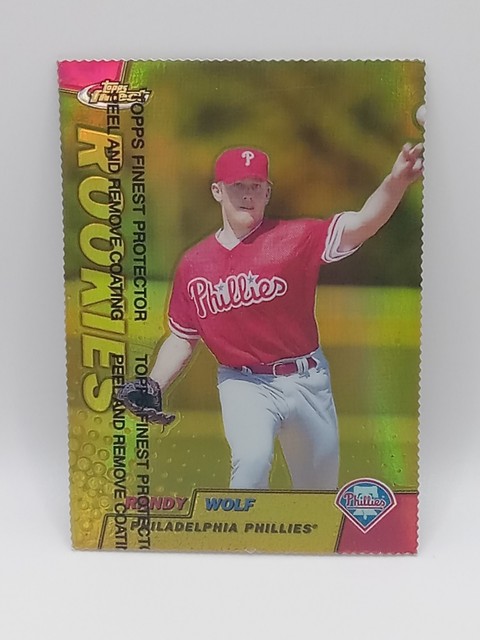 1999 Topps Finest #142 Gold Refractor /100 Randy Wolf RC Philadelphia Phillies