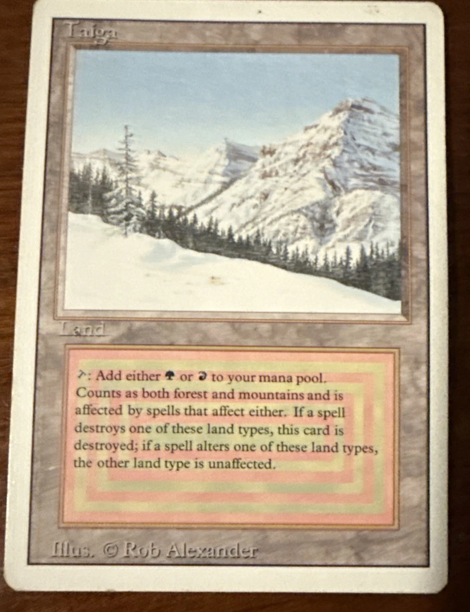 Taiga (Magic: The Gathering) Land Magic: The Gathering Trading
