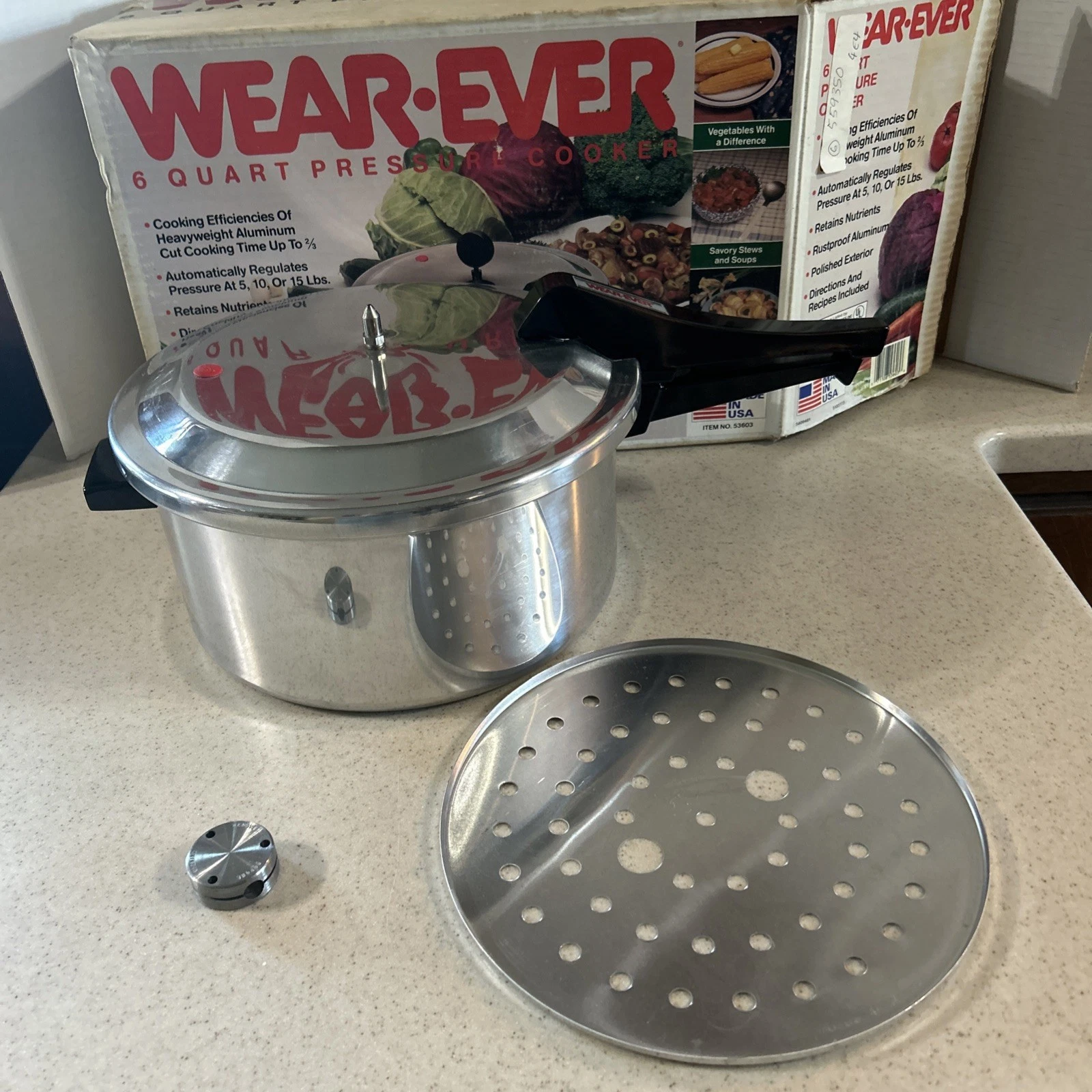 WEAR-EVER 6 QUART PRESSURE COOKER # 53603