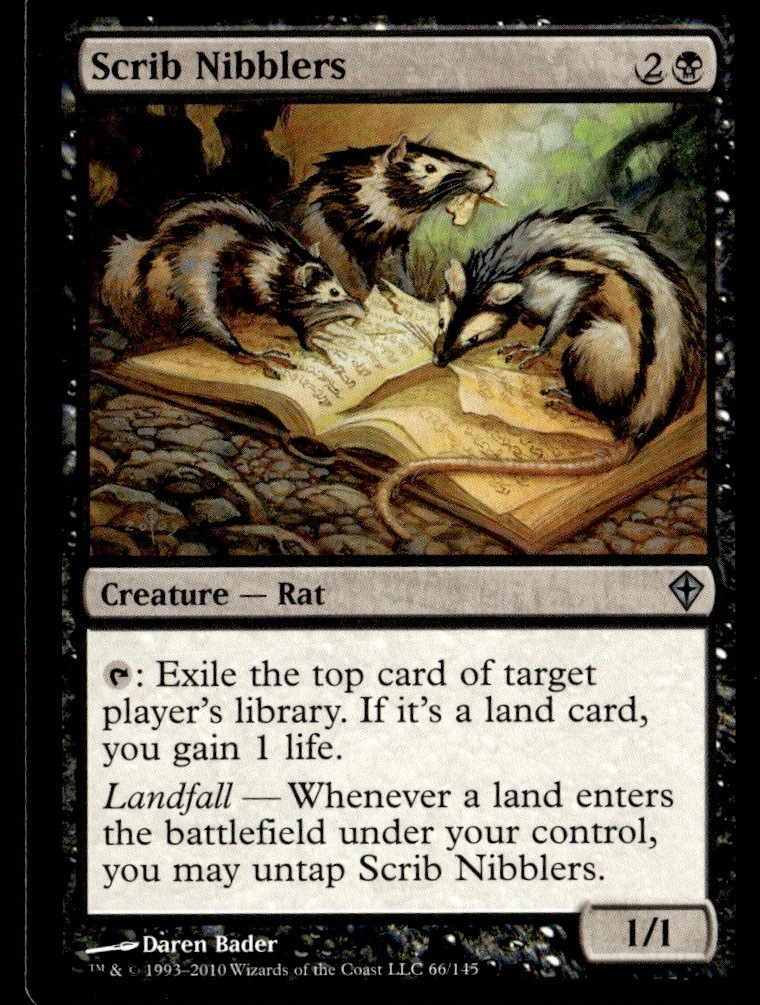 2010 Worldwake Scrib Nibblers Expansion/Uncommon #66