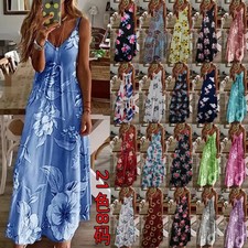 Women 2026 summer dress floral digital print ...