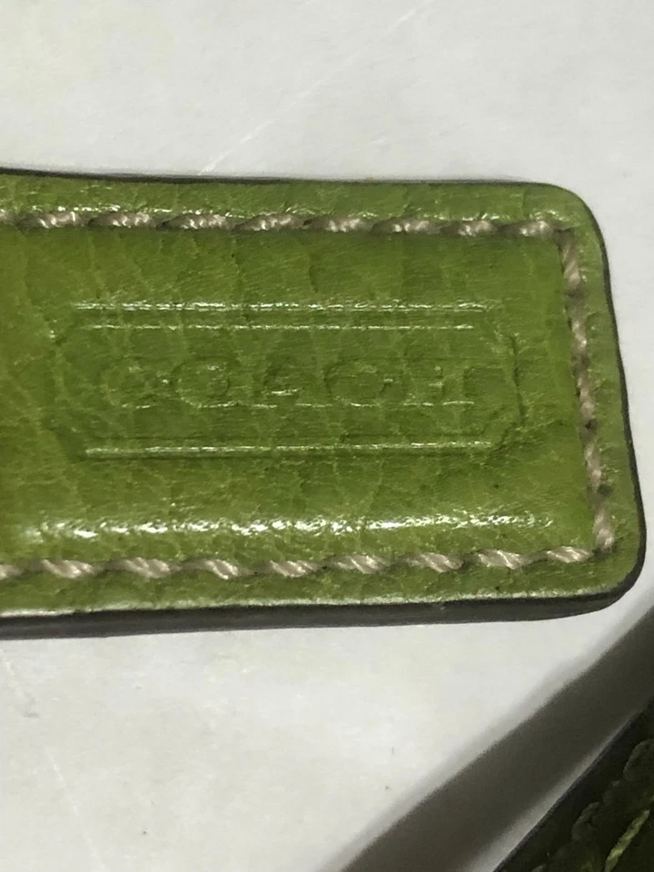 Bolso Cartera Coach Bleeker Rosa Rayas Logo Difícil de Encontrar Foto 4 de 4