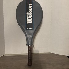 Wilson Sting 100 Graphite Large Head Tennis Racquet 4 3/8" Leather Grip w/ Case
