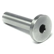 Binding Barrel, 1/4"-20, 1 In Brl Lg, 3/8 In Brl Dia, Stainless Steel Plain,