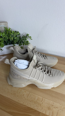 Mad Love Women's  Mandy Sneakers Blush 8.5 Nude Beige Bling NWOB Career Casual