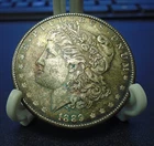 1889 United States Morgan Silver Dollar $1 AU Nice Coin Original Tone