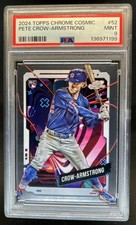 2024 Topps Cosmic Chrome Pete Crow-Armstrong RC Rookie #52 Cubs PSA 9