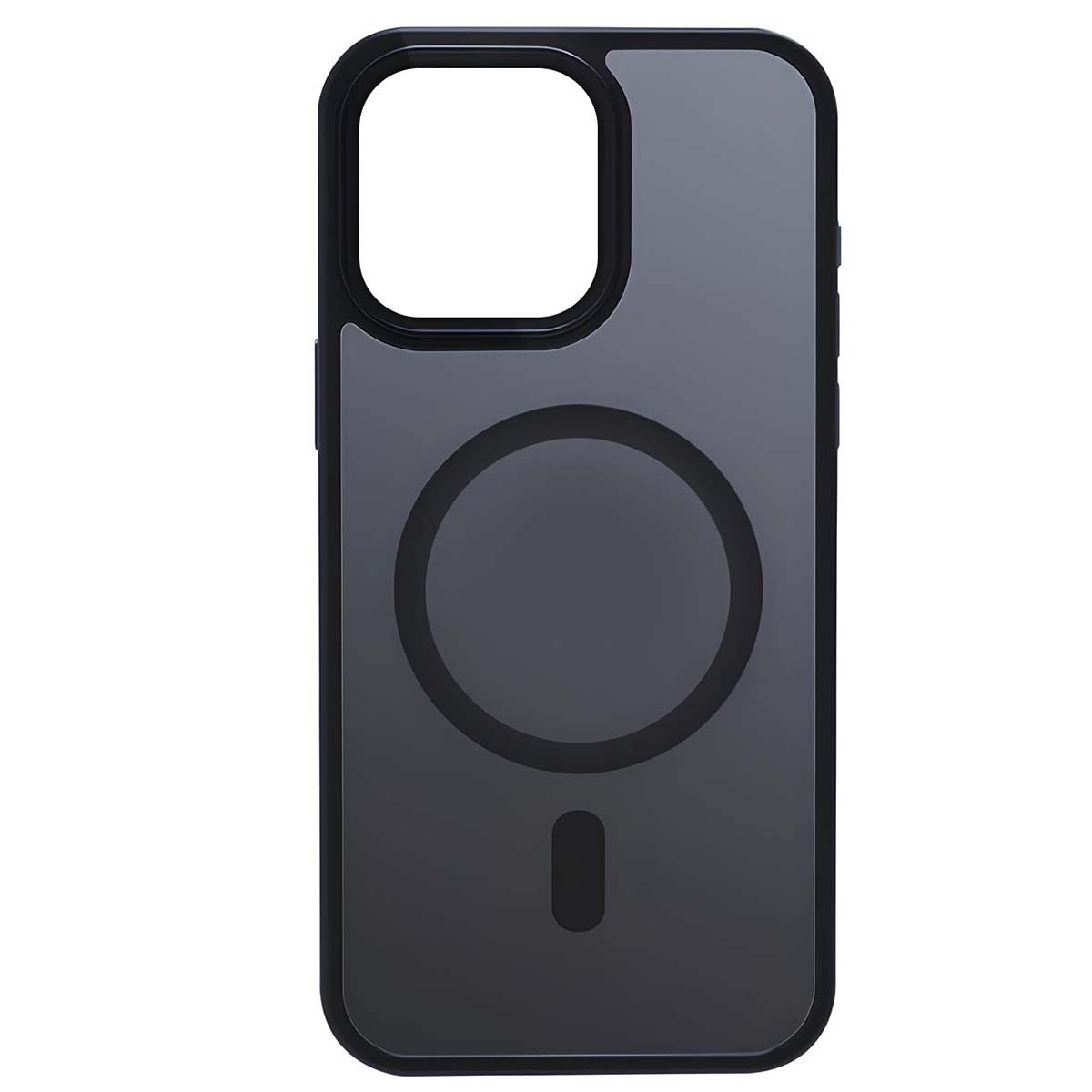 Coque iPhone 15 Pro Crong Frost MAG aimantée dos givré translucide