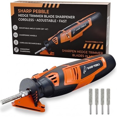 Cordless Hedge Trimmer Sharpener Kit   4 Adjustable Angles (30°-45°) for Hedg...