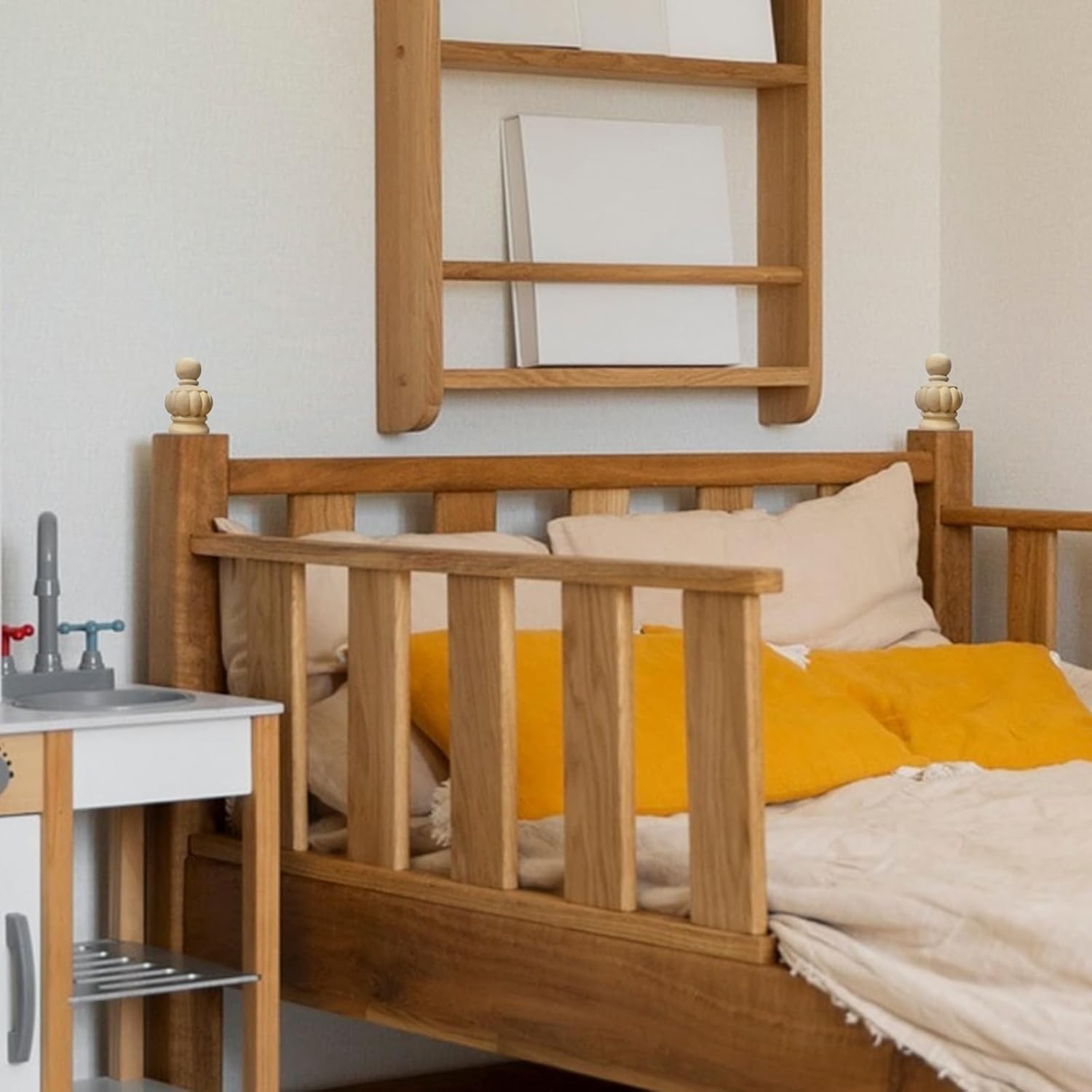 Wood Finials Curtain Rod Bed Post Staircase Decor DIY Crafts Unfinished 1 Pc