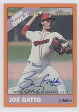2015 Topps Heritage Minor League Edition Orange Border 3/25 Joe Gatto Auto 0v1