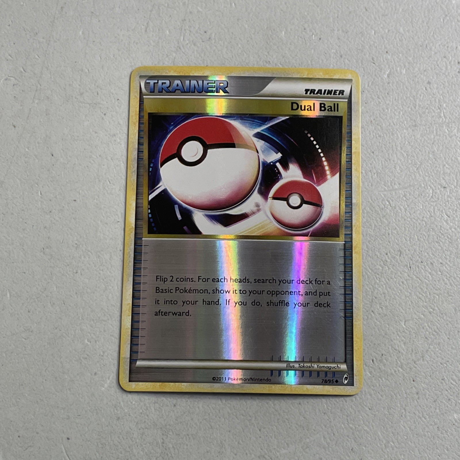 Pokemon TCG 2011 Call of Legends Card -- Trainer Dual Ball 78/95 Reverse Holo