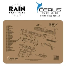 Zev Tech OZ9 Handgun Mat Cerus Gear FDE