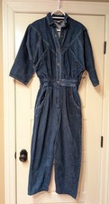 Vintage 70s/80s Jeans Jumpsuit Stefano International Denim Jumper Sz 9/10