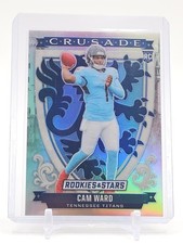 CAM WARD 2025 ROOKIES & STARS CRUSADE SILVER PRIZM ROOKIE #22 TITANS Q1702