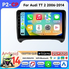 Android 14 Apple Carplay For Audi Tt 2 2006-2014 Car Radio Gps Navi Stereo Swc