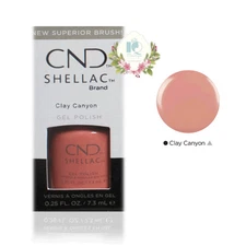 CND Shellac UV Gel Polish 0.25 oz NIB Clay Canyon