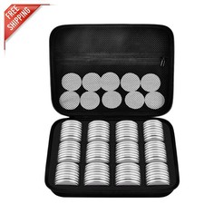 Versatile 6-Size 96-Piece Coin Holder with Shockproof Case - For Every Collector