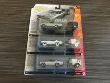 Johnny WHITE Lightning DRAG & DRIVE '70 Chevelle SS & '67 NOVA w/V-Nose Trailer