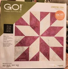 Accuquilt GO! Fabric Die Cutter: Lemoyne Star - 9in finished: #55453
