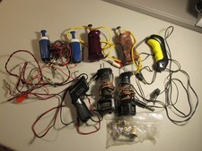 Junkyard of 8 Slot Car Controllers including 3 pairs