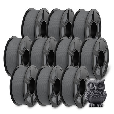 JAYO 10*1.1KG Matte PETG Gray High Speed 1.75mm 3D Filament High Flow Speedy