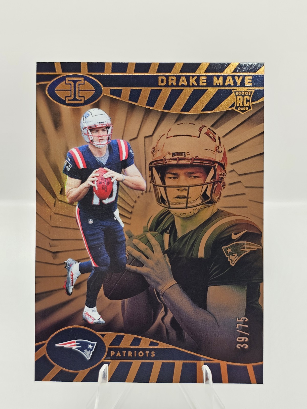 2024 Panini Illusions - Drake Maye #59 Trophy Collection Bronze /75 (RC)