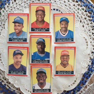 Lot Of 7 Score Nfl Football Cards, The CLASS'' Of 1990, Thesecare The Exact Cards
