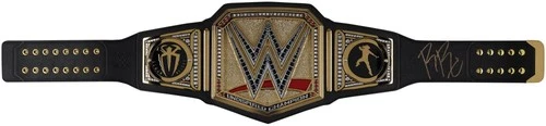Roman Reigns WWE Signed WWE Universal Championship Replica Belt w/Side Plates