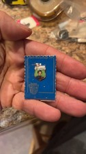 Vintage German Enamel Pin with Original Card