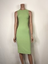 Vtg Dolce & Gabbana Green Bodycon Dress S 40