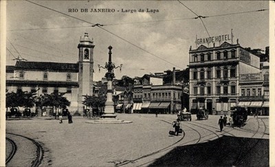 Ak Rio de Janeiro Brasilien, Hotel, Largo da Lapa - 4933998