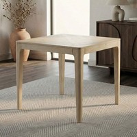 Esstisch Massivholz White Wash 80Cm Esszimmertisch KüChentisch Tisch 4 Personen