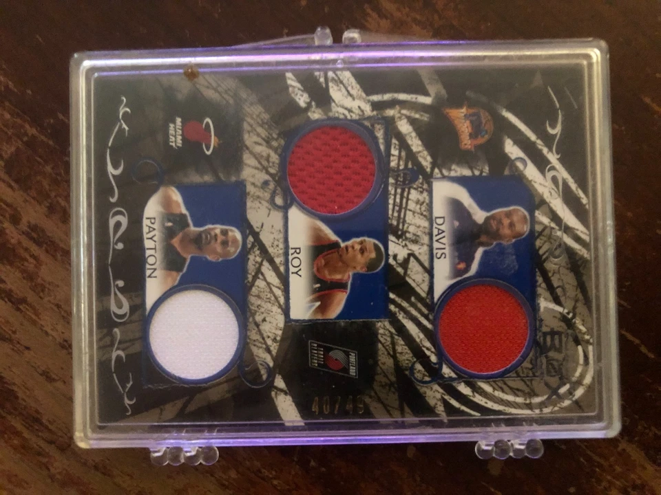 2007 6 RELIC NBA MEMORABILIA CARD 40/49! BILL WALTON! PAYTON! DAVIS! ROY FARMAR - Image 2 of 4