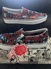 VANS x Marvel Spider-Man Slip-On Shoes, Size UK 10.5