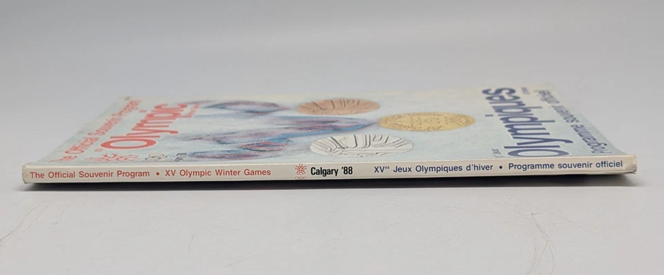 De colección 1988 Calgary Olympic XV Juegos de Invierno Programa Oficial de Souvenirs Libro Revista Foto 2 de 4