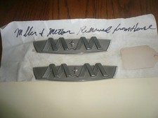 1940s Cadillac Miller-meteor Mm Hearse Emblem - Vintage 1940s Cadillac Miller-meteor Mm Hearse Emblem - Vintage