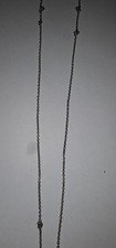 835 Silber Kette Mit Perle /Natur Halskette Antik Selten Schmuck  /M 76
