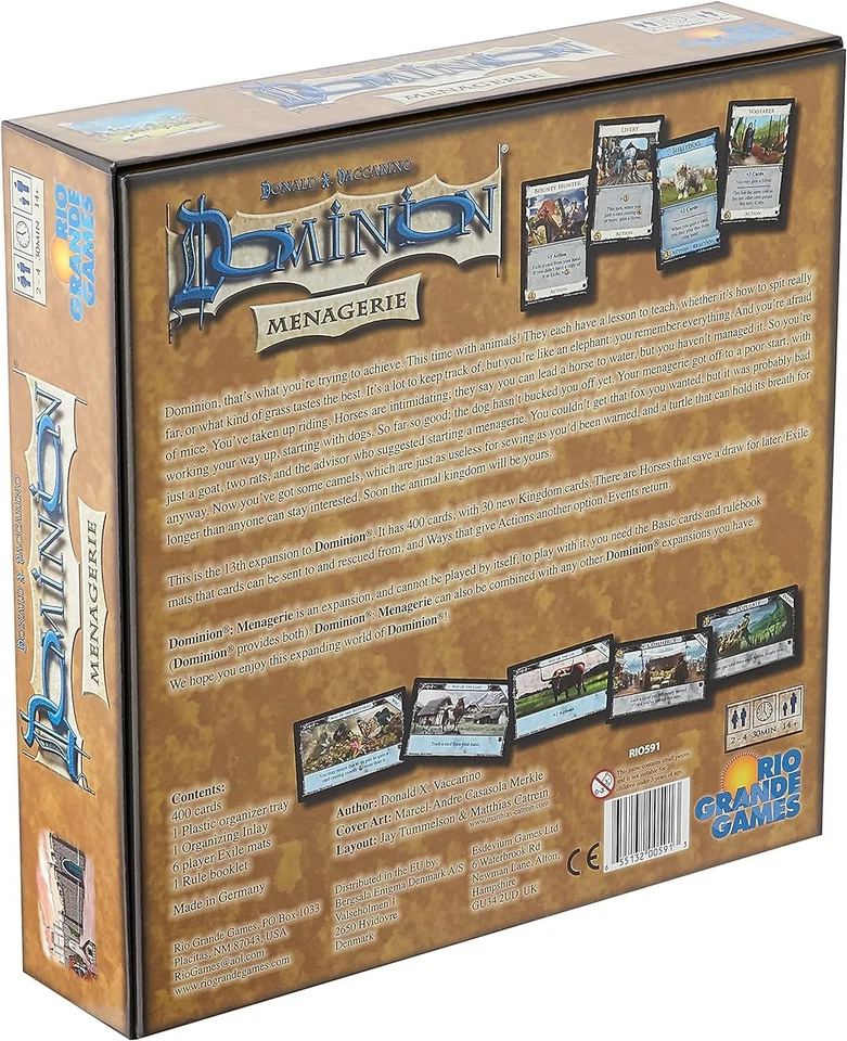 Rio Grande Games: Dominion - Colección, Juego de Cartas de Estrategia, Todas las Edades Foto 2 de 4