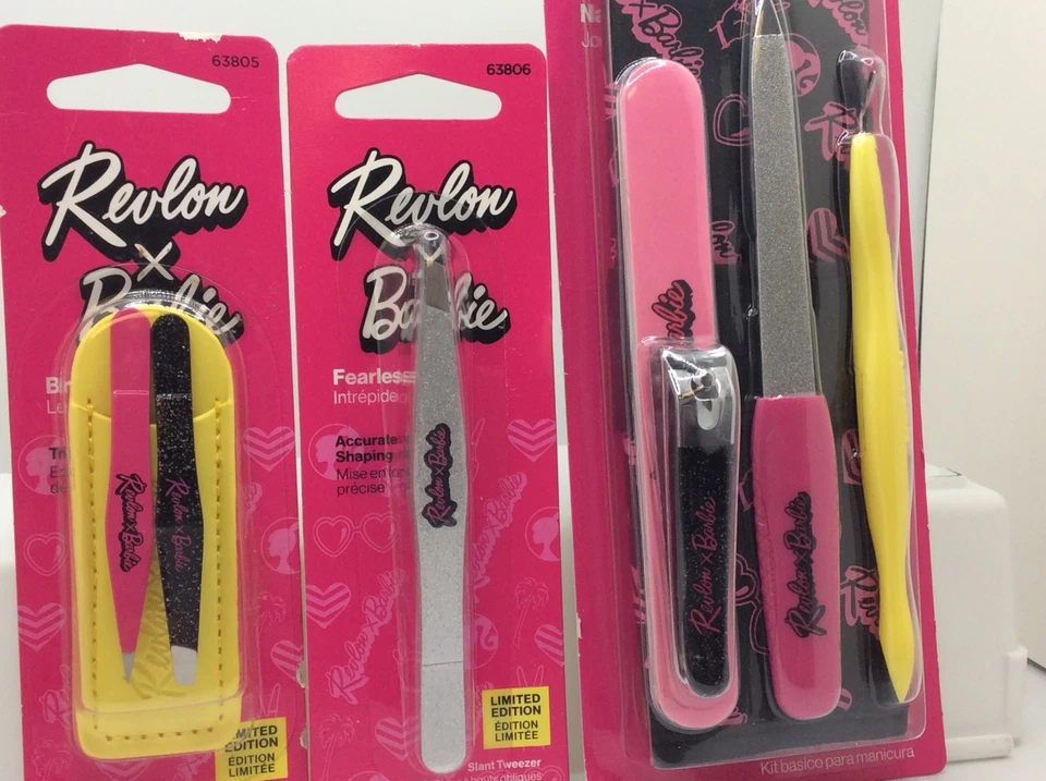 Revlon x Barbie Mini Tweezer, Manicure Set, Slant Tweezer, SEE PICS - Image 2 of 2