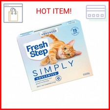 Fresh Step Advanced Simply Unscented Multi Cat Clumping Cat Litter, Low Dust, Od