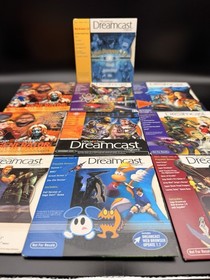 Sega Dreamcast Magazine Demo Discs Lot (10) CIB Tested And Working