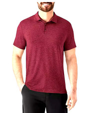 New MEMBER'S MARK Men Soft Polo Shirt - Fabric UPF 30 Sun Protection Size: M