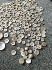 Mother of Pearl buttons Mixed lot antique vintage various sizes,shades ,shapes