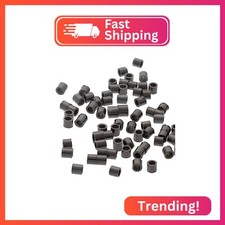The Beadsmith Tube Crimp Beads, 2 x 2mm, 100 Pieces, Black Oxide Color, Uniform