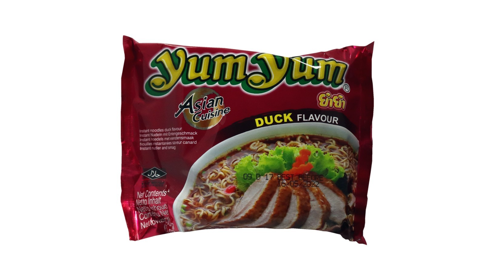 Yum Yum DUCK 1 Karton 30 x 60g Instant Nudelsuppe Suppe 1,8kg Halal